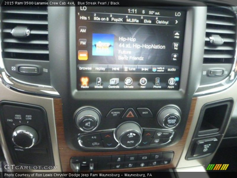 Blue Streak Pearl / Black 2015 Ram 3500 Laramie Crew Cab 4x4