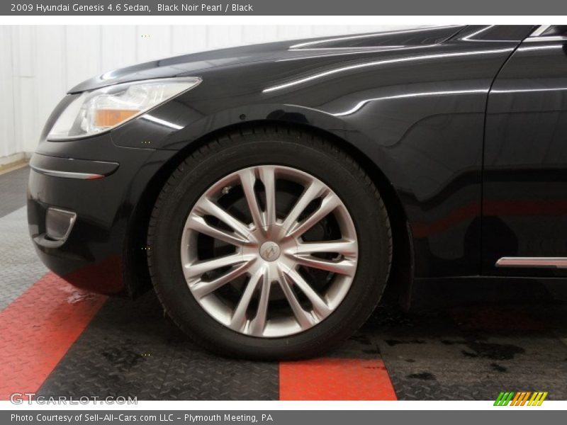 Black Noir Pearl / Black 2009 Hyundai Genesis 4.6 Sedan