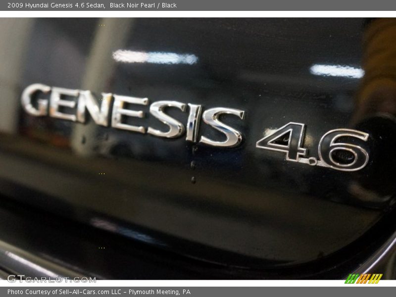 Black Noir Pearl / Black 2009 Hyundai Genesis 4.6 Sedan