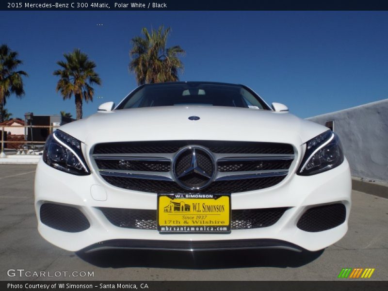 Polar White / Black 2015 Mercedes-Benz C 300 4Matic