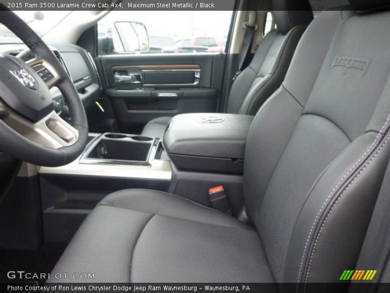 Front Seat of 2015 3500 Laramie Crew Cab 4x4