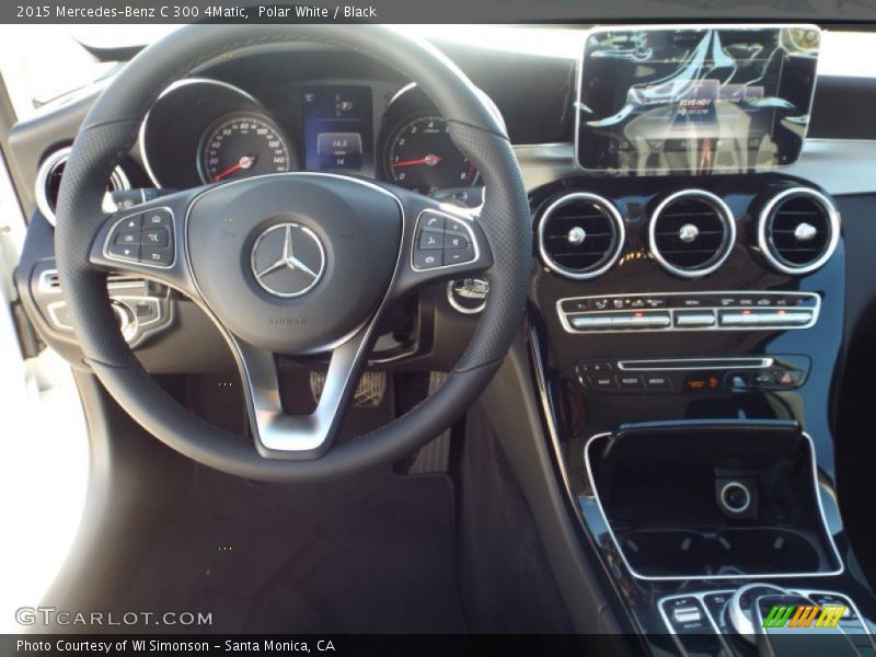 Polar White / Black 2015 Mercedes-Benz C 300 4Matic