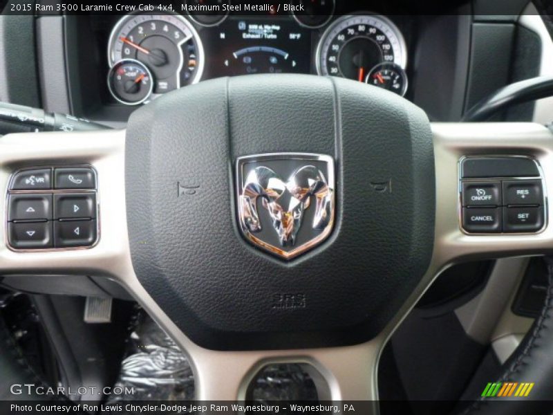 Maximum Steel Metallic / Black 2015 Ram 3500 Laramie Crew Cab 4x4