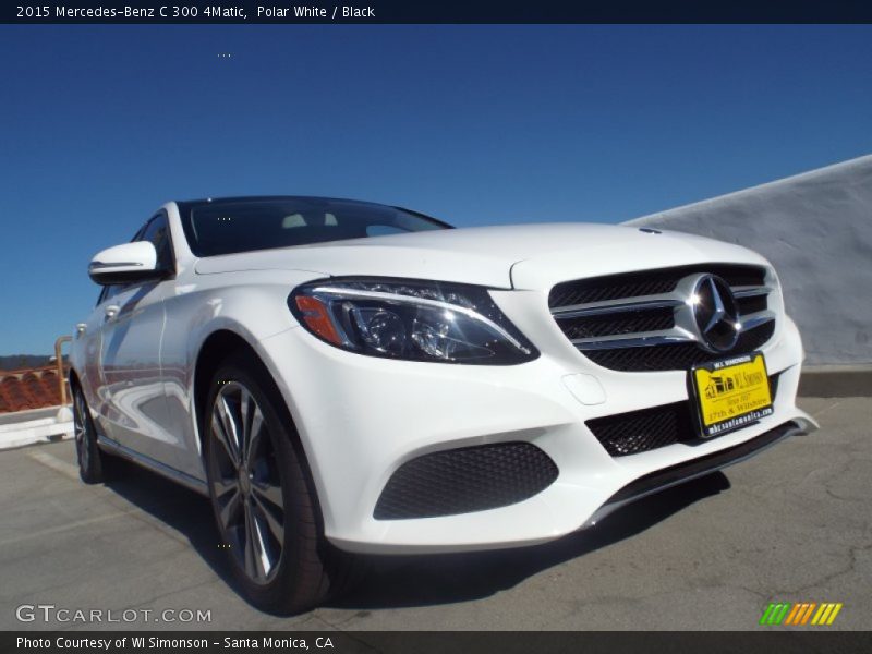 Polar White / Black 2015 Mercedes-Benz C 300 4Matic