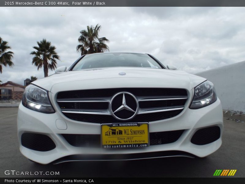 Polar White / Black 2015 Mercedes-Benz C 300 4Matic