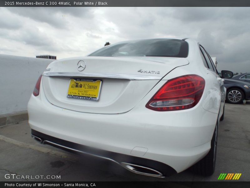 Polar White / Black 2015 Mercedes-Benz C 300 4Matic
