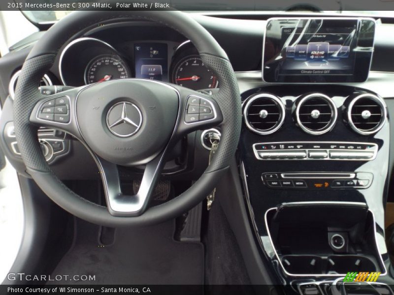 Polar White / Black 2015 Mercedes-Benz C 300 4Matic