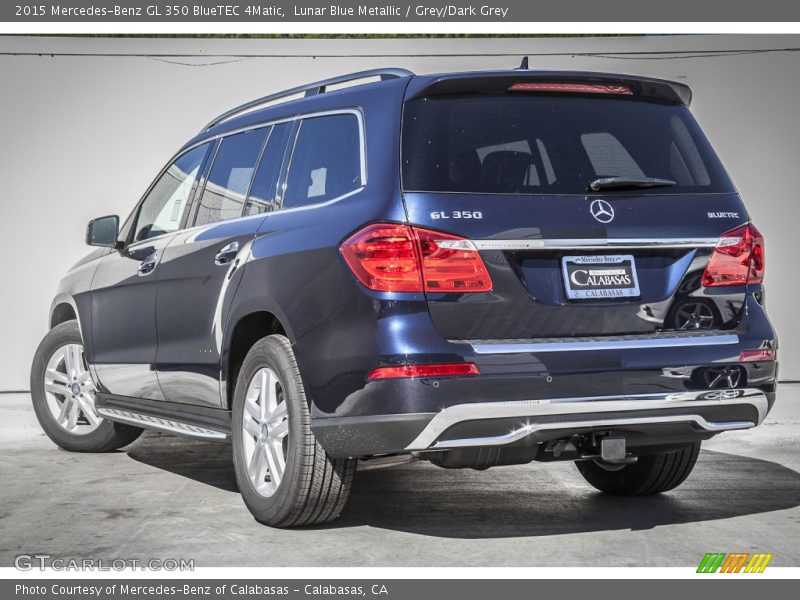 Lunar Blue Metallic / Grey/Dark Grey 2015 Mercedes-Benz GL 350 BlueTEC 4Matic