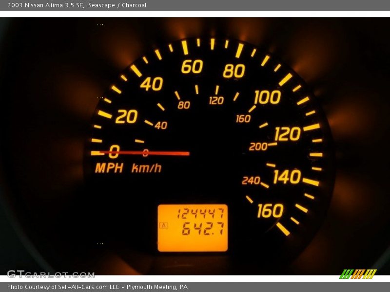 Seascape / Charcoal 2003 Nissan Altima 3.5 SE