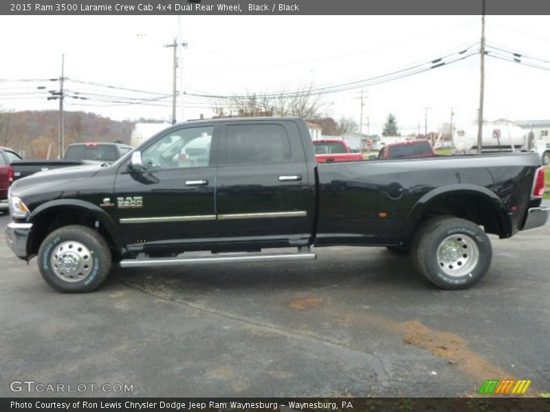 Black / Black 2015 Ram 3500 Laramie Crew Cab 4x4 Dual Rear Wheel