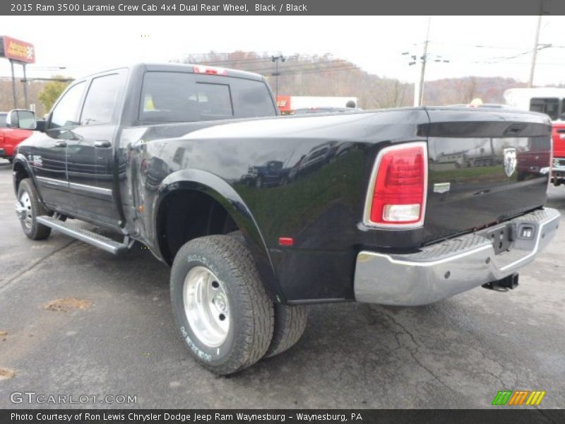 Black / Black 2015 Ram 3500 Laramie Crew Cab 4x4 Dual Rear Wheel
