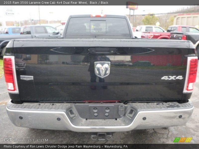 Black / Black 2015 Ram 3500 Laramie Crew Cab 4x4 Dual Rear Wheel