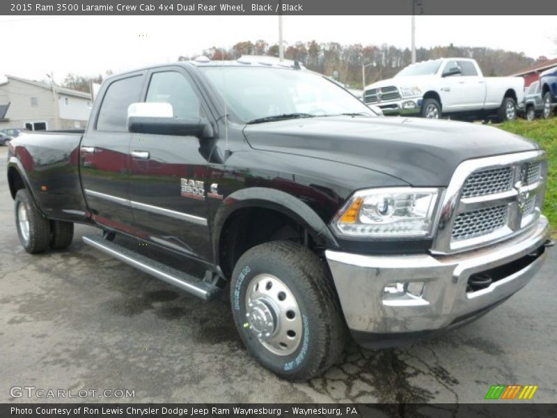 Black / Black 2015 Ram 3500 Laramie Crew Cab 4x4 Dual Rear Wheel