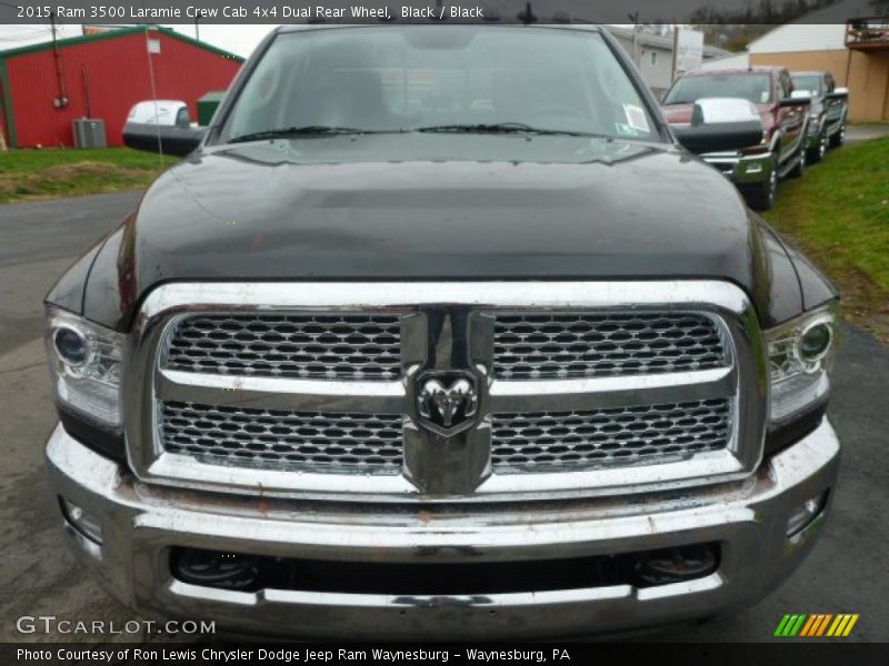 Black / Black 2015 Ram 3500 Laramie Crew Cab 4x4 Dual Rear Wheel