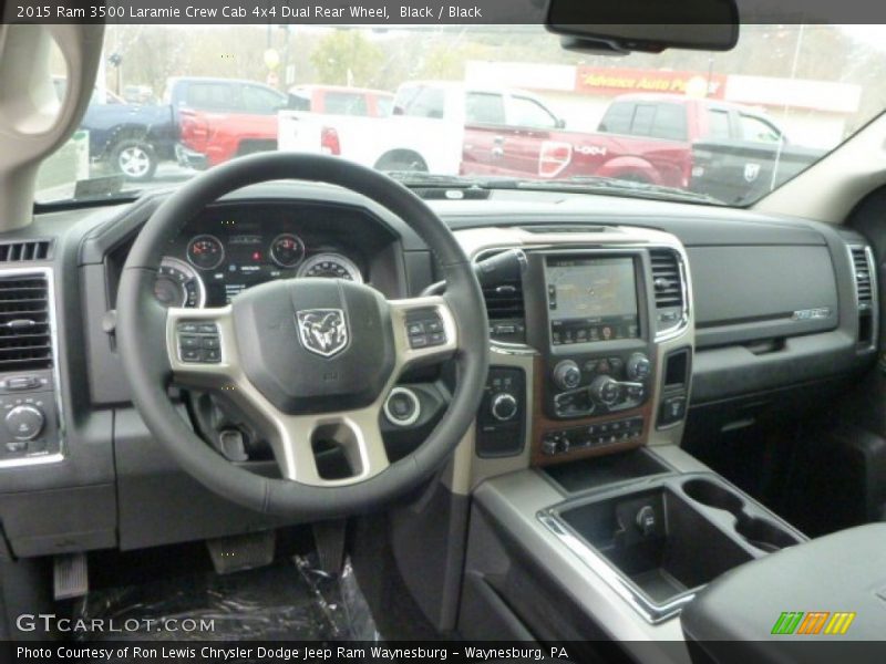 Black / Black 2015 Ram 3500 Laramie Crew Cab 4x4 Dual Rear Wheel