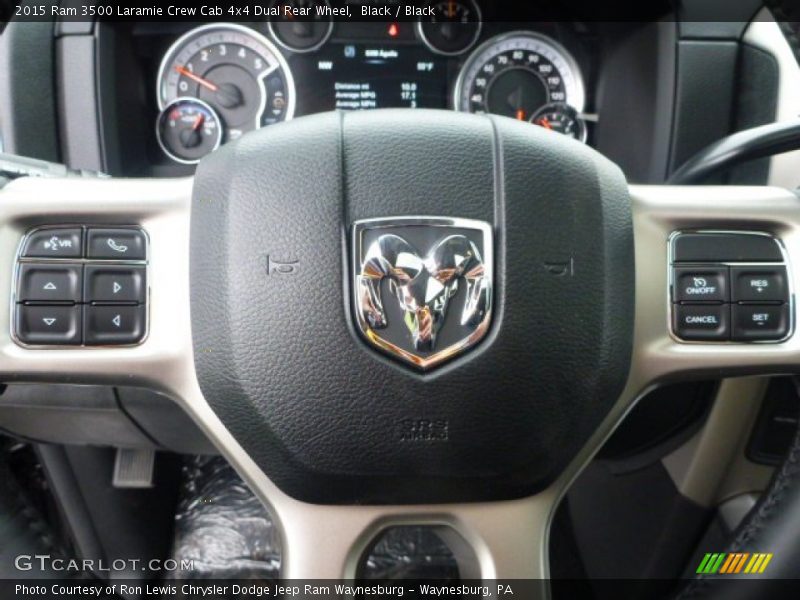 Black / Black 2015 Ram 3500 Laramie Crew Cab 4x4 Dual Rear Wheel