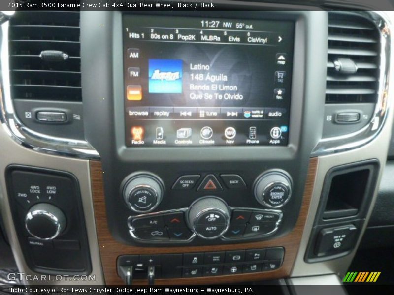 Controls of 2015 3500 Laramie Crew Cab 4x4 Dual Rear Wheel