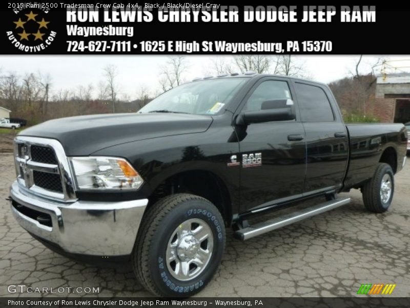 Black / Black/Diesel Gray 2015 Ram 2500 Tradesman Crew Cab 4x4