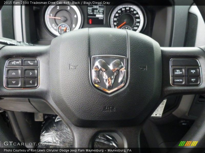 Black / Black/Diesel Gray 2015 Ram 2500 Tradesman Crew Cab 4x4