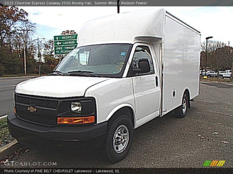 Summit White / Medium Pewter 2015 Chevrolet Express Cutaway 3500 Moving Van