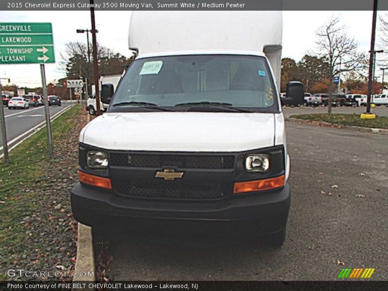 Summit White / Medium Pewter 2015 Chevrolet Express Cutaway 3500 Moving Van