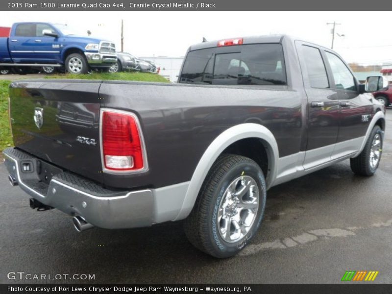 Granite Crystal Metallic / Black 2015 Ram 1500 Laramie Quad Cab 4x4