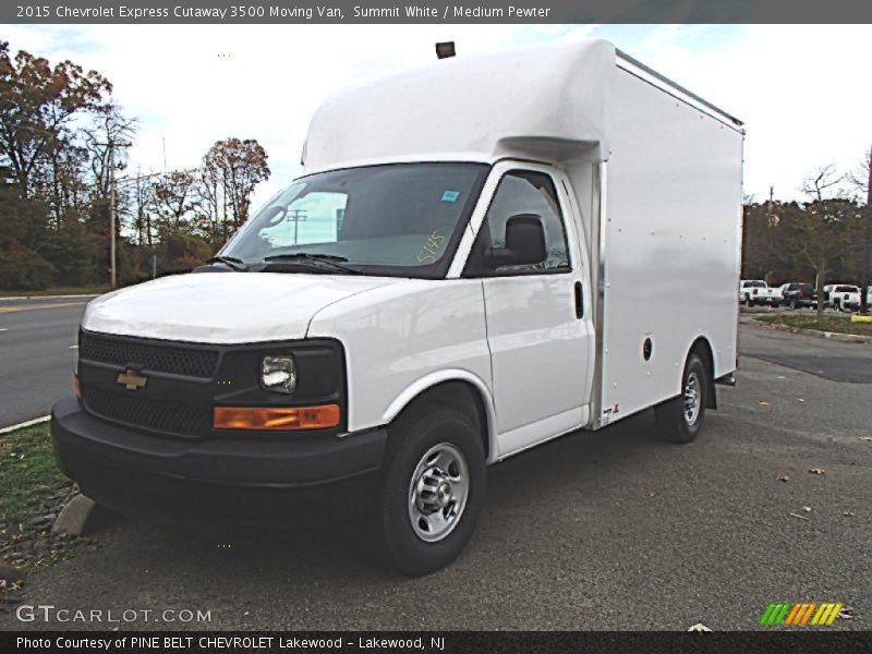 Summit White / Medium Pewter 2015 Chevrolet Express Cutaway 3500 Moving Van