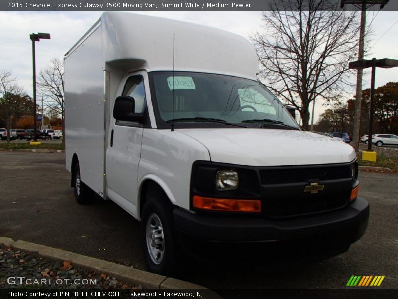 Summit White / Medium Pewter 2015 Chevrolet Express Cutaway 3500 Moving Van