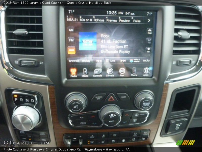 Controls of 2015 1500 Laramie Quad Cab 4x4