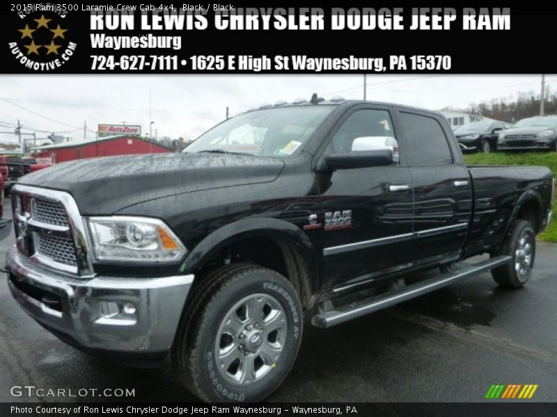 Black / Black 2015 Ram 3500 Laramie Crew Cab 4x4