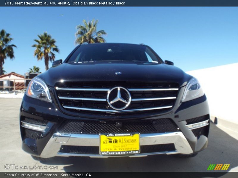 Obsidian Black Metallic / Black 2015 Mercedes-Benz ML 400 4Matic