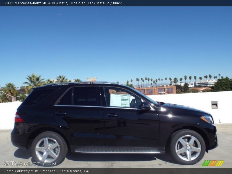 Obsidian Black Metallic / Black 2015 Mercedes-Benz ML 400 4Matic