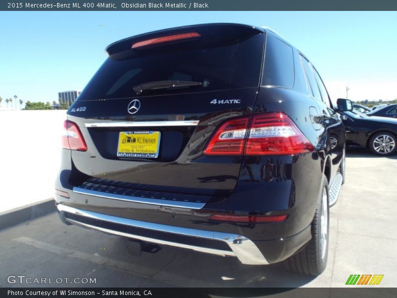 Obsidian Black Metallic / Black 2015 Mercedes-Benz ML 400 4Matic