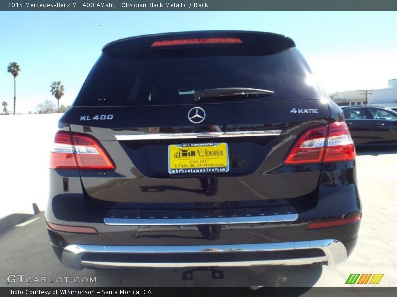 Obsidian Black Metallic / Black 2015 Mercedes-Benz ML 400 4Matic