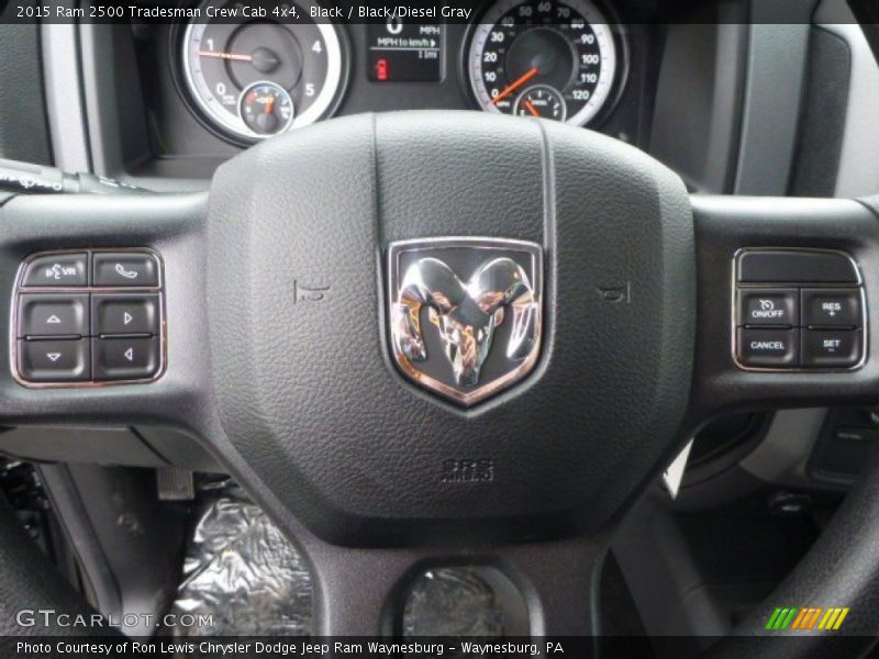 Black / Black/Diesel Gray 2015 Ram 2500 Tradesman Crew Cab 4x4