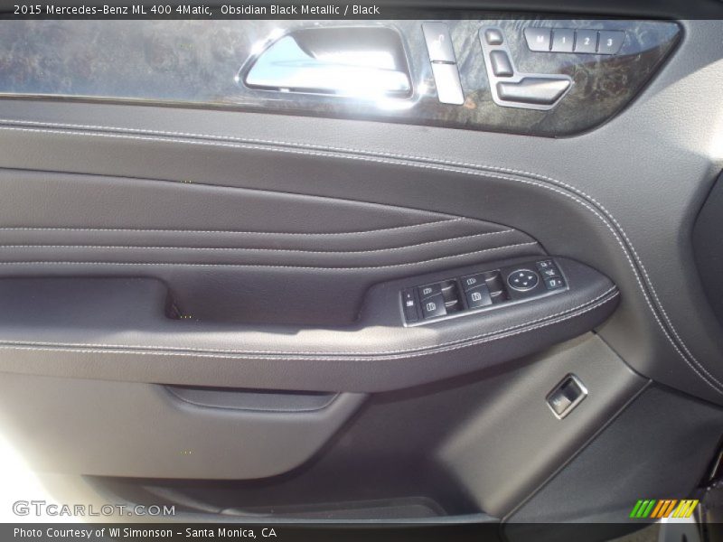 Obsidian Black Metallic / Black 2015 Mercedes-Benz ML 400 4Matic