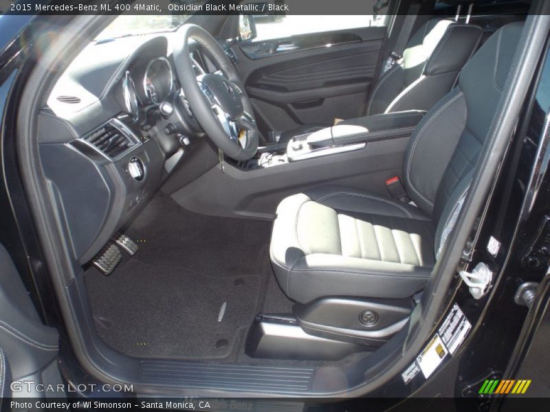 Obsidian Black Metallic / Black 2015 Mercedes-Benz ML 400 4Matic
