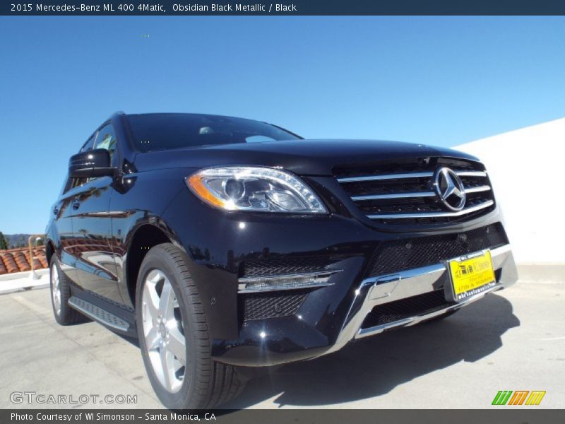 Obsidian Black Metallic / Black 2015 Mercedes-Benz ML 400 4Matic