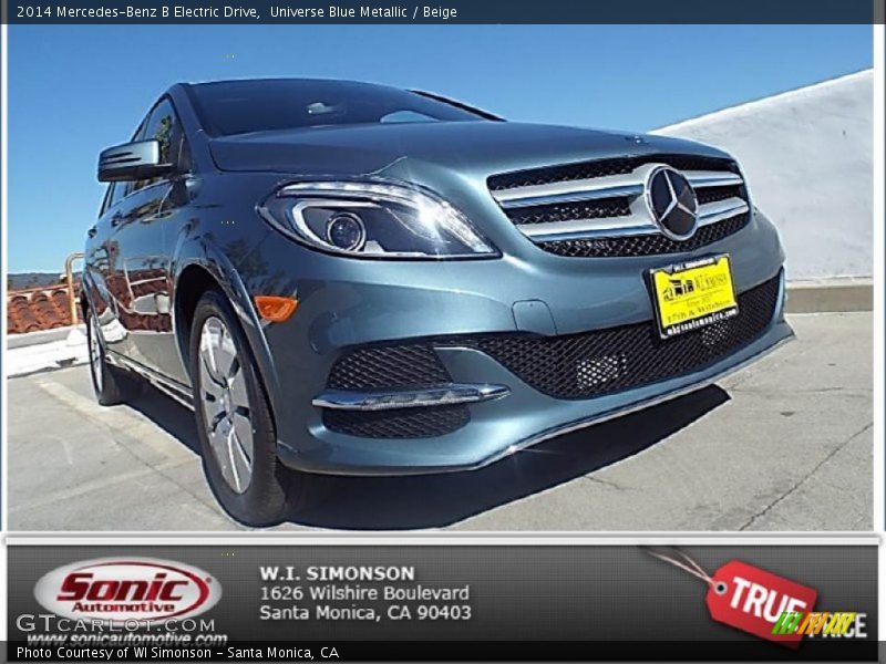 Universe Blue Metallic / Beige 2014 Mercedes-Benz B Electric Drive