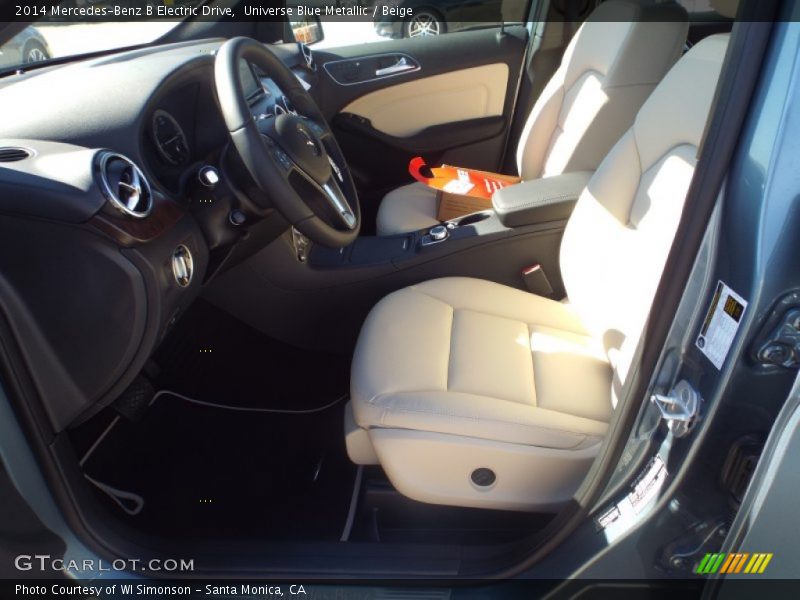 Universe Blue Metallic / Beige 2014 Mercedes-Benz B Electric Drive