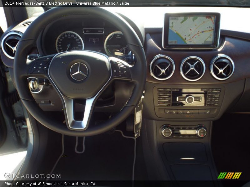 Universe Blue Metallic / Beige 2014 Mercedes-Benz B Electric Drive