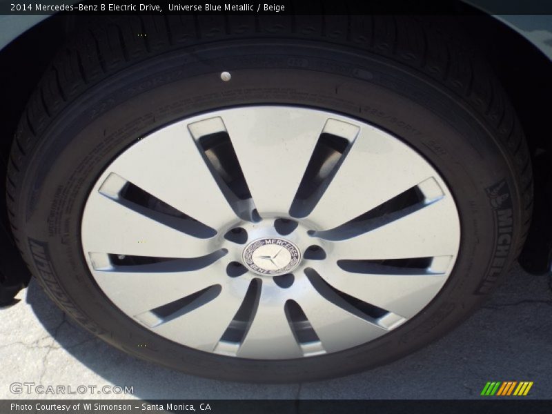 Universe Blue Metallic / Beige 2014 Mercedes-Benz B Electric Drive