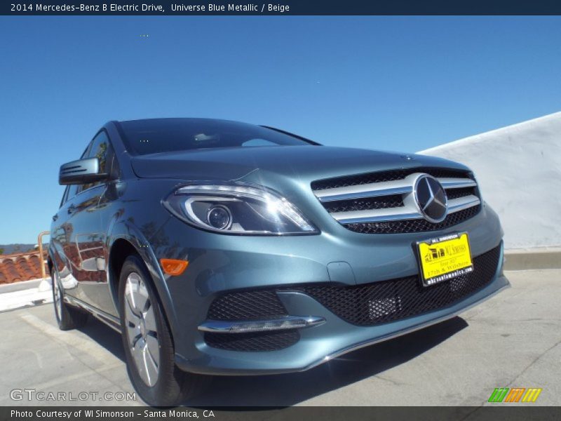 Universe Blue Metallic / Beige 2014 Mercedes-Benz B Electric Drive