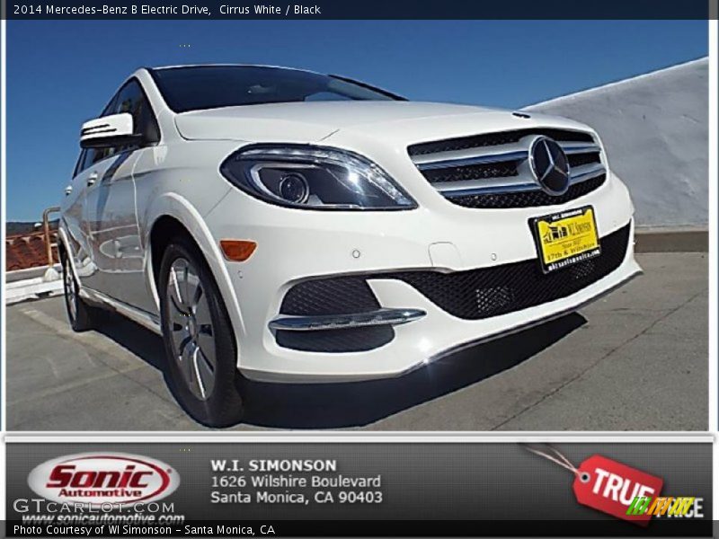 Cirrus White / Black 2014 Mercedes-Benz B Electric Drive