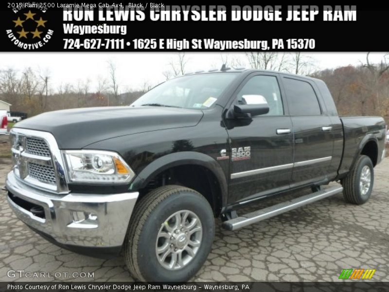 Black / Black 2015 Ram 2500 Laramie Mega Cab 4x4