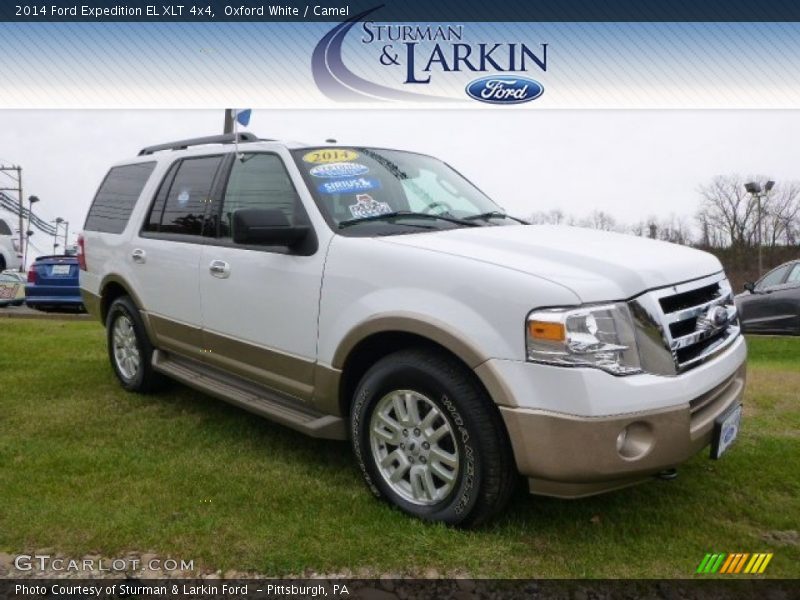 Oxford White / Camel 2014 Ford Expedition EL XLT 4x4