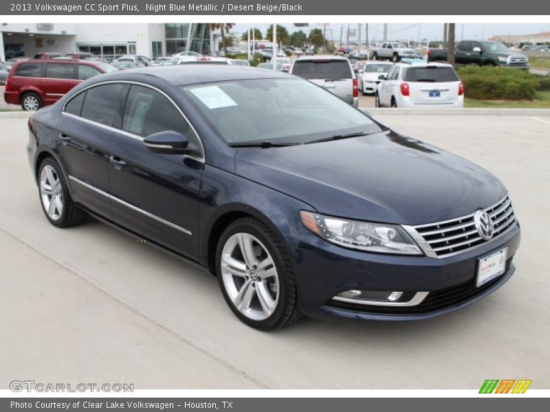 Night Blue Metallic / Desert Beige/Black 2013 Volkswagen CC Sport Plus