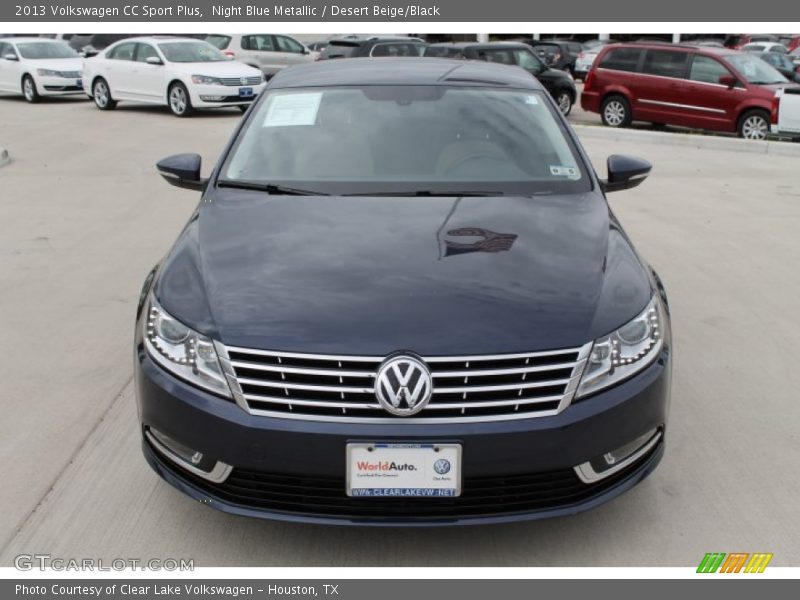 Night Blue Metallic / Desert Beige/Black 2013 Volkswagen CC Sport Plus