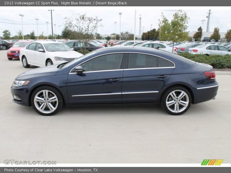 Night Blue Metallic / Desert Beige/Black 2013 Volkswagen CC Sport Plus