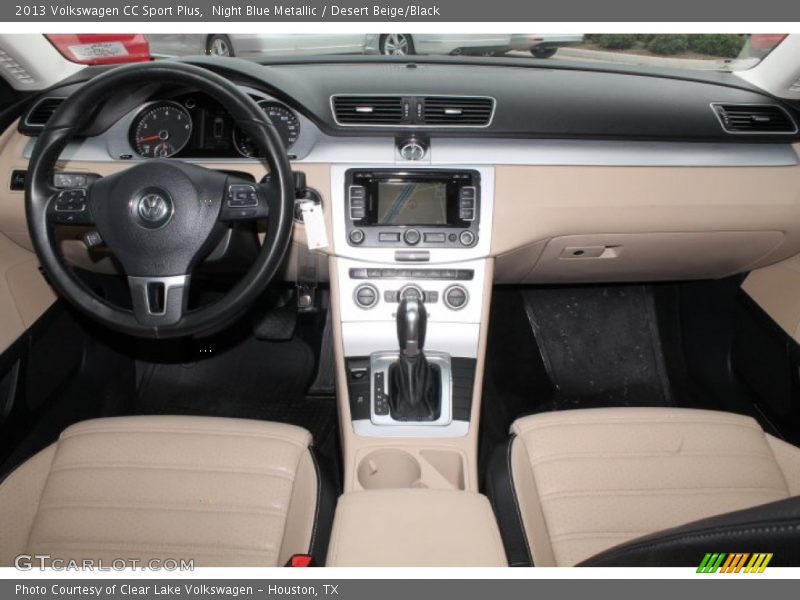 Night Blue Metallic / Desert Beige/Black 2013 Volkswagen CC Sport Plus